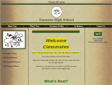 Tablet Screenshot of emmausclassof72.com